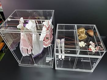 Amazon.co.jp: ドール用 衣装ケース小物ケースまる見えケース1/3